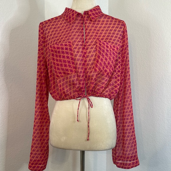 Free People Terra Printed Top Size Small NWOT - Picture 2 of 7